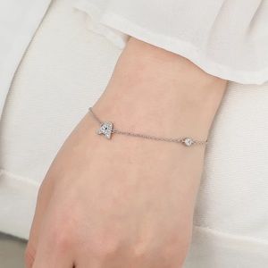 New Sterling Silver 925 Letter A Bracelet